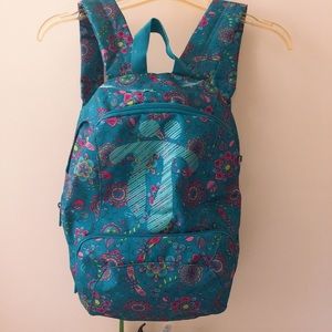 TOTTO turquoise floral backpack 🎒 🌸🌺